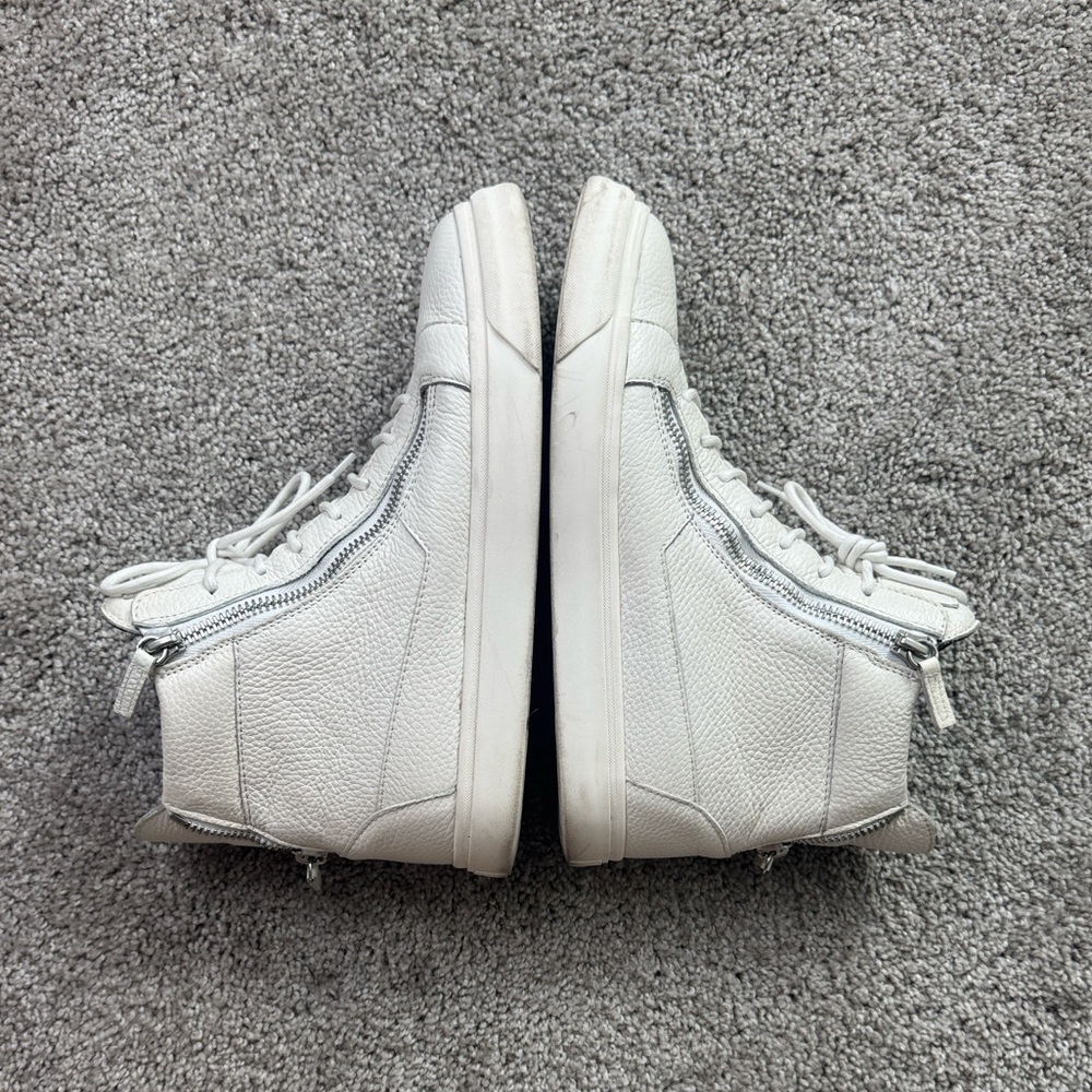 Giuseppe Zanotti White Leather High-Top Sneakers - Picture 3 of 9